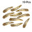 Silver Hair Clips Chic Non-Tangling 10 Pcs 5