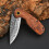 Damascus Pattern Pocket Knife for Outdoor Hiking Camping 3