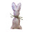 Easter Bunny Tiered Tray Decor Fabric Stuffed Rabbit 9.6 7
