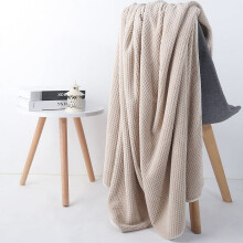 Pineapple Grid Bath Towel Coral Fleece Unisex
