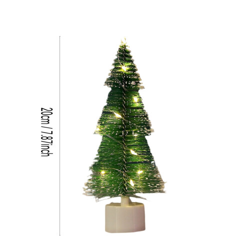 Christmas Tree Ornament with White Pine Needles Night Light 2