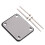 Electric Guitar Neck Plate Plastic Silver 67mm x 54mm 1 Set 4