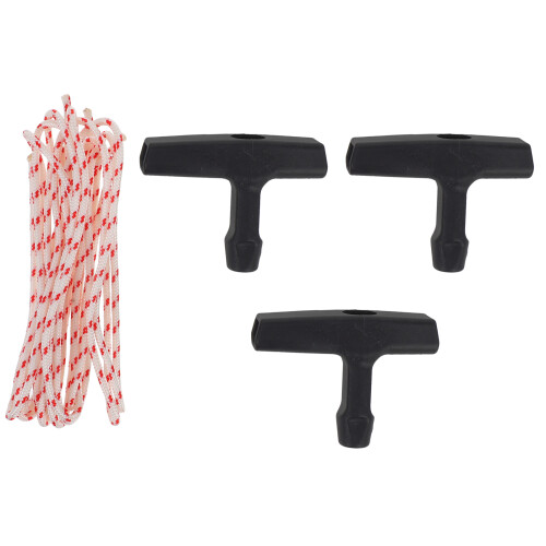 Lawn Mower Pull Cord Recoil Starter Rope with Handle, 3 Sets 1