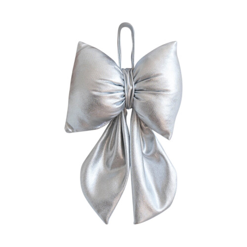 Shiny Christmas Bow Tree Topper Premium Ornament 1 pc