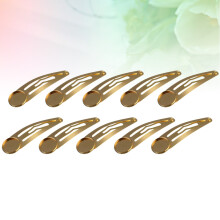 Silver Hair Clips Chic Non-Tangling 10 Pcs