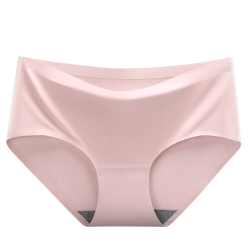 Women's Ice Silk Seamless Panties Mid-Rise 1 Pack
