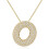 Bubble Letter Necklace 18K Gold Plated Initial Pendant 1