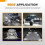 Waywe 3/4 Inch Bullet Side Marker Light White Round LED 5
