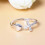 Sterling Silver Cross and Heart Ring 925 Adjustable 4