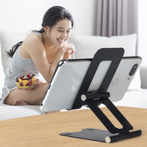 Phone Holder Portable Folding Stand for Desktop and Travel 2
