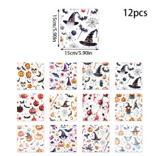 Halloween Pattern Paper Set 6x6 Inch 12 Sheets