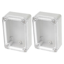 ABS Electrical Enclosure Box Clear Waterproof 2 pcs