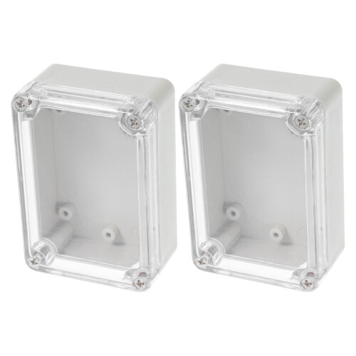 ABS Electrical Enclosure Box Clear Waterproof 2 pcs