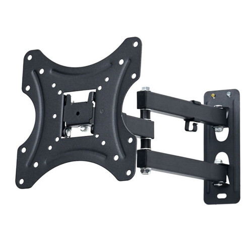 Rotatable Screen Bracket Steel Wall Mount Black 1 Pack 2