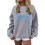 Women's Oversized Bow Crewneck Sweatshirt Long Sleeve 1