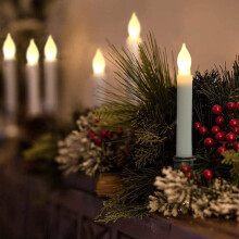 Indoor Long Candle Light Coffee Decor Set