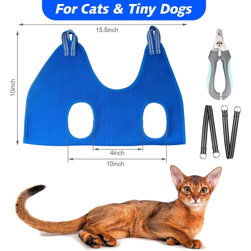 Dog Grooming Kit with Hammock Harness Nail Clippers 1