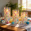 Bunny Easter LED candles with remote for table display 5