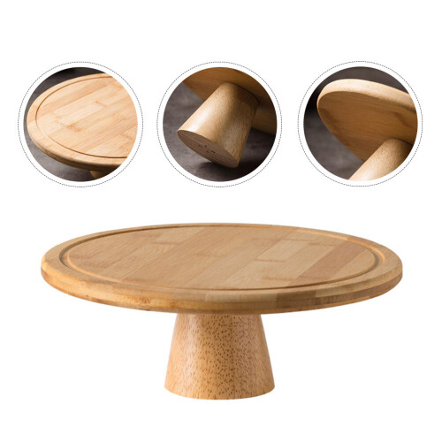 Wood Tray Cake Display Rack Synthetic Material 1 Pack 20x20