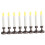 Indoor Long Candle Light Coffee Decor Set 4