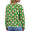 Women's Christmas Printed Knitted Sweater Green M 4