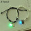 Luminous Cat Star Moon Cross Charm Bracelet Set 2 Pcs 8