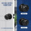 Matte Black Entry Door Knob with Lock and Key 1 Pack 4