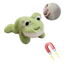 Animal Plush Magnet Soft Fridge Sticker Desk Buddy Green