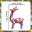 Gold Resin Reindeer Figurines Christmas Decor 5