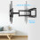 TV Wall Mount for 37-70 Inch Full Motion Bracket with 90 5