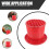 Red Plastic Poultry Feeder for Home Use 1 Unit 3