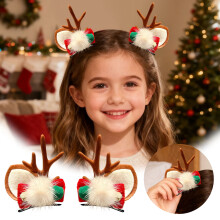 Christmas Hair Clip Reindeer Antlers 1 PC