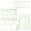 Face Paint Stencils Set Unbranded 4 Pieces 1