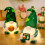 St. Patrick's Day Gnome Ornament Handmade Lighted Tomte Elf 5