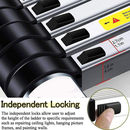 Plastic Telescopic Ladder 5x Adjustable Length 1