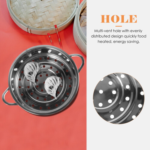 Stainless Steel Bun Steamer Basket for Home Kitchen 2