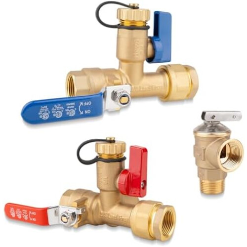 Isolator Tankless Water Heater Valve Kit 3/4 Inch IPS