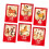 Red Envelopes with Cartoon Horse Designs 6-Pack 1