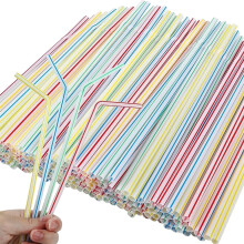 Triani Flexible Plastic Straws BPA-Free 300 Pack