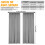 Blackout Curtains Dark Grey 2 pcs 100x130 cm 7