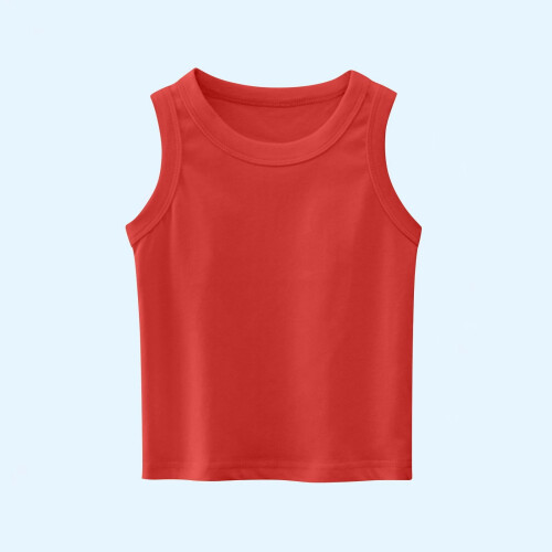 Cotton Sleeveless Ribbed Undershirts for Kids 1