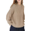 Damenpullover Oversize mit Puffärmeln Vintage-Stil Elegant Beige XXL — oversize damen strickpullover 6