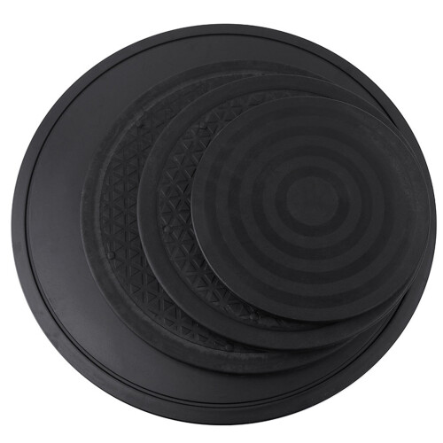 Clay Sculpture Turntable Black Plastic Round 360 Rotating 1