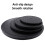 Clay Sculpture Turntable Black Plastic Round 360 Rotating 8