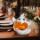 Halloween Ghost Candlestick Ceramic Pumpkin Lantern 1 Piece 4