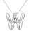Bubble Letter Necklace 18K Gold Plated Initial Pendant 1
