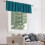 Green Kitchen Window Valance Curtain Polyester Rod Pocket 1 8