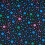 Glow Fabric Luminous White Stars Moon 1.12 Yard 1