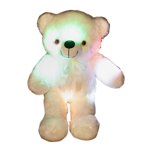Glowing Ribbon Bear Plush Toy LED Night Light 1 Pack 1