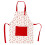 Kids Cotton Apron Red Strawberry Adjustable Neck Strap 1